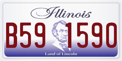 IL license plate B591590