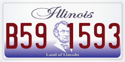 IL license plate B591593