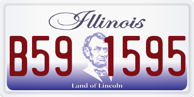 IL license plate B591595
