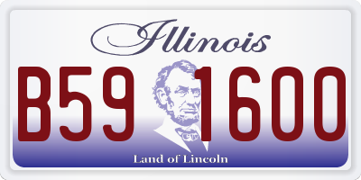 IL license plate B591600