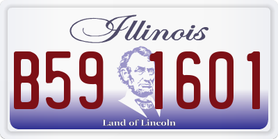 IL license plate B591601