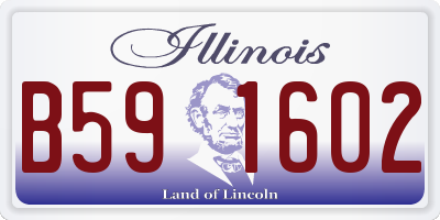 IL license plate B591602
