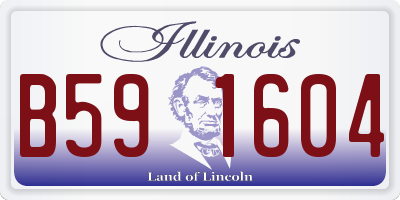 IL license plate B591604
