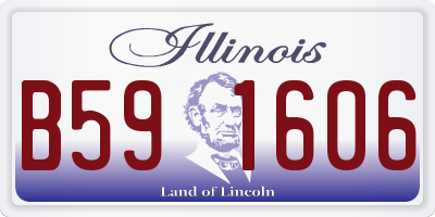 IL license plate B591606