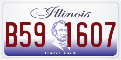 IL license plate B591607