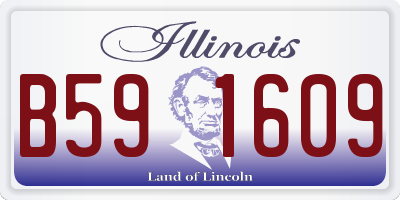 IL license plate B591609