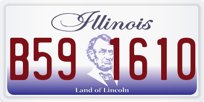 IL license plate B591610