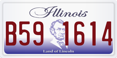 IL license plate B591614