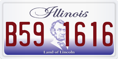 IL license plate B591616