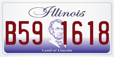 IL license plate B591618