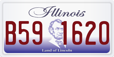 IL license plate B591620