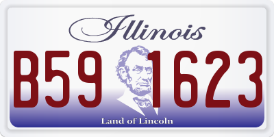 IL license plate B591623
