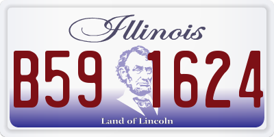 IL license plate B591624