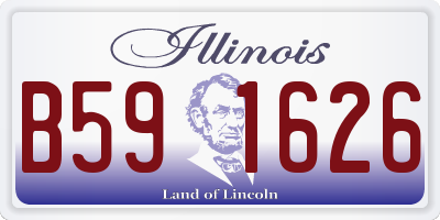 IL license plate B591626