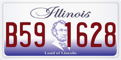 IL license plate B591628