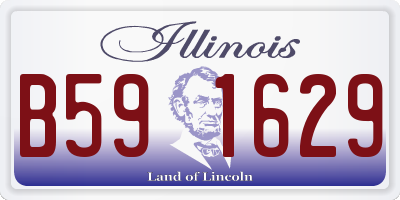 IL license plate B591629