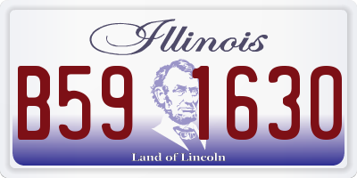 IL license plate B591630