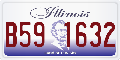 IL license plate B591632