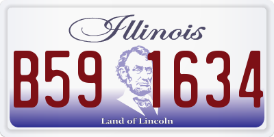 IL license plate B591634