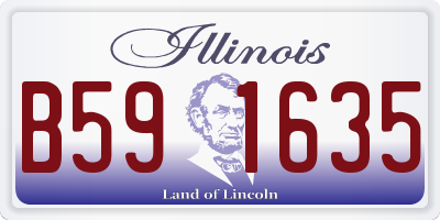 IL license plate B591635