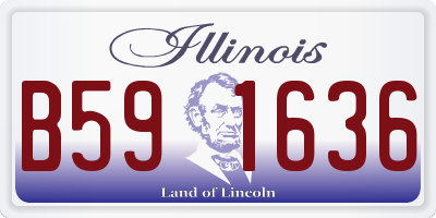 IL license plate B591636