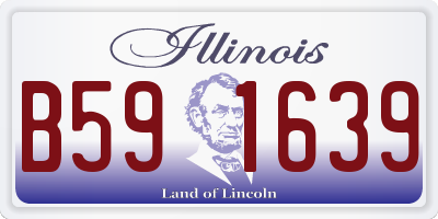 IL license plate B591639