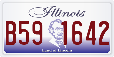 IL license plate B591642