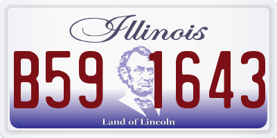 IL license plate B591643