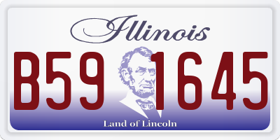 IL license plate B591645