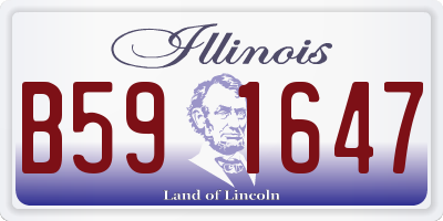 IL license plate B591647