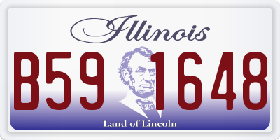 IL license plate B591648