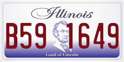 IL license plate B591649