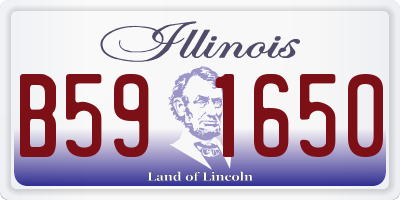 IL license plate B591650
