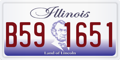 IL license plate B591651