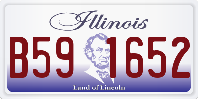 IL license plate B591652