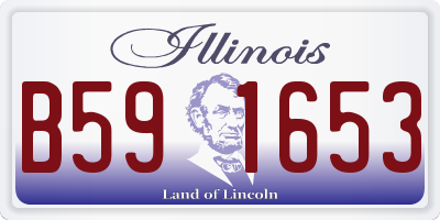 IL license plate B591653