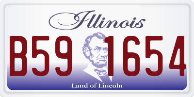 IL license plate B591654