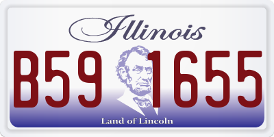 IL license plate B591655