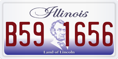 IL license plate B591656