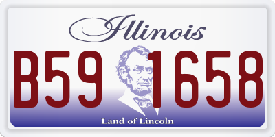 IL license plate B591658