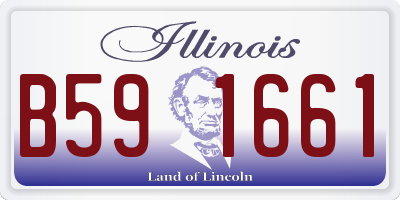 IL license plate B591661