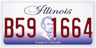 IL license plate B591664