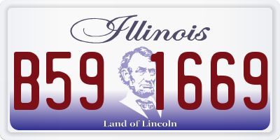 IL license plate B591669