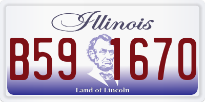 IL license plate B591670