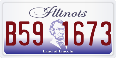 IL license plate B591673