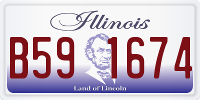 IL license plate B591674
