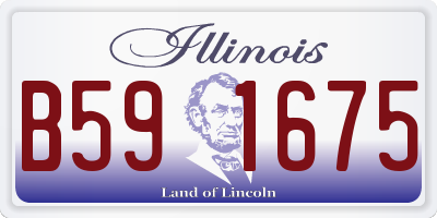 IL license plate B591675
