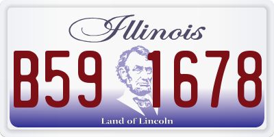 IL license plate B591678