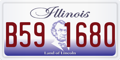 IL license plate B591680