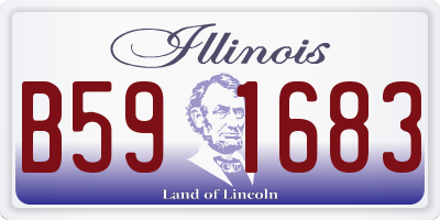 IL license plate B591683